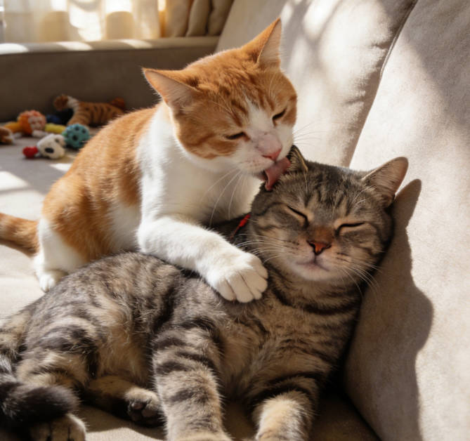 Why Do Cats Groom Each Other? Beyond Friendliness, What Does It Mean?